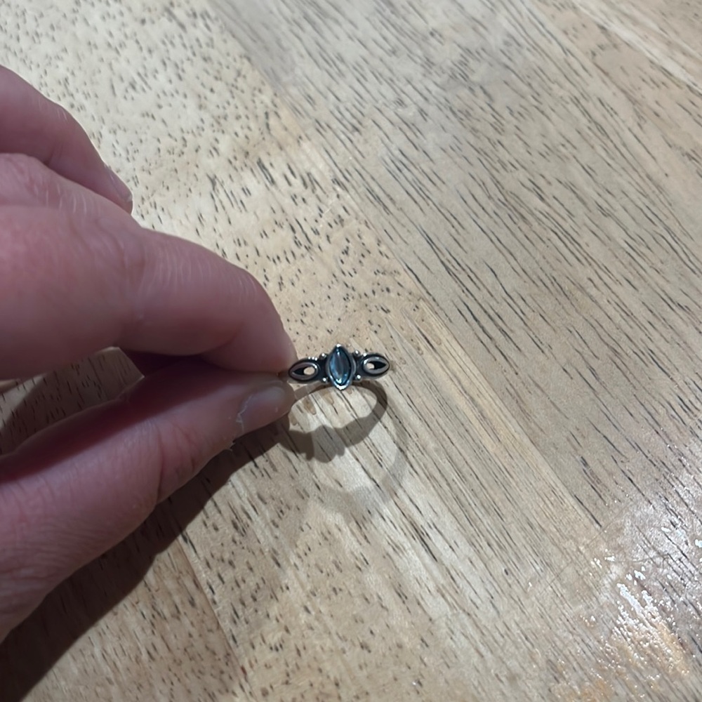 5 for $10 Silver ring with blue stone